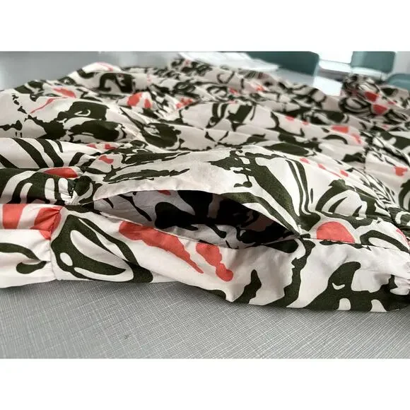 Maeve Anthropologie Sz XS Bettina Shirtdress Cotton Abstract Mini Babydoll Boho - Picture 12 of 16